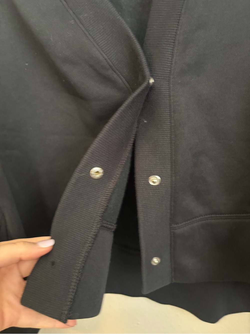 Nike Women's Sportswear Phoenix Fleece Over-Oversized Graphic Cardigan-Black XS - Picture 15 of 15